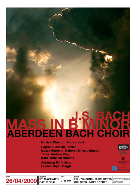 J.S. Bach - Mass in B Minor Sunday 26 April 2009 in St Machar's Cathedral